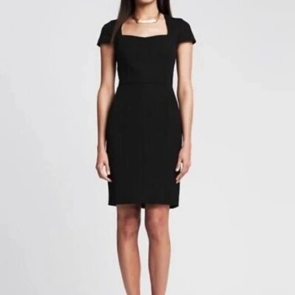 Banana Republic Dresses & Skirts - Banana  Republic Sloan Dress Black Sz10 LBD Stretch NWT Cocktail Party Office